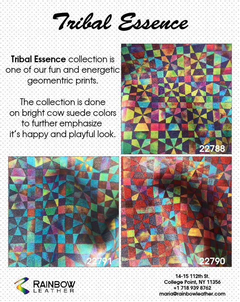 Tribal Essence Collection on Cow Suede