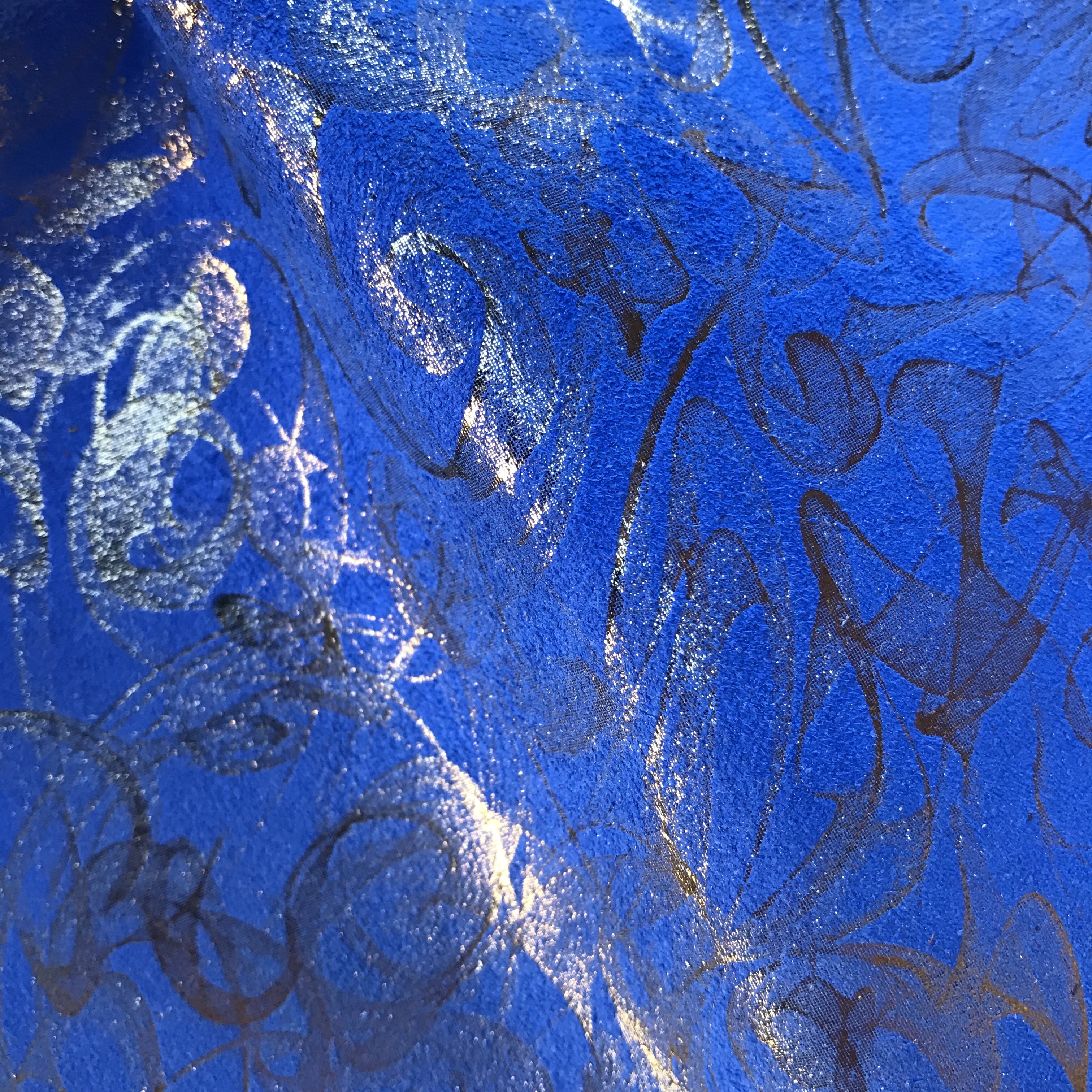 royal blue suede dye